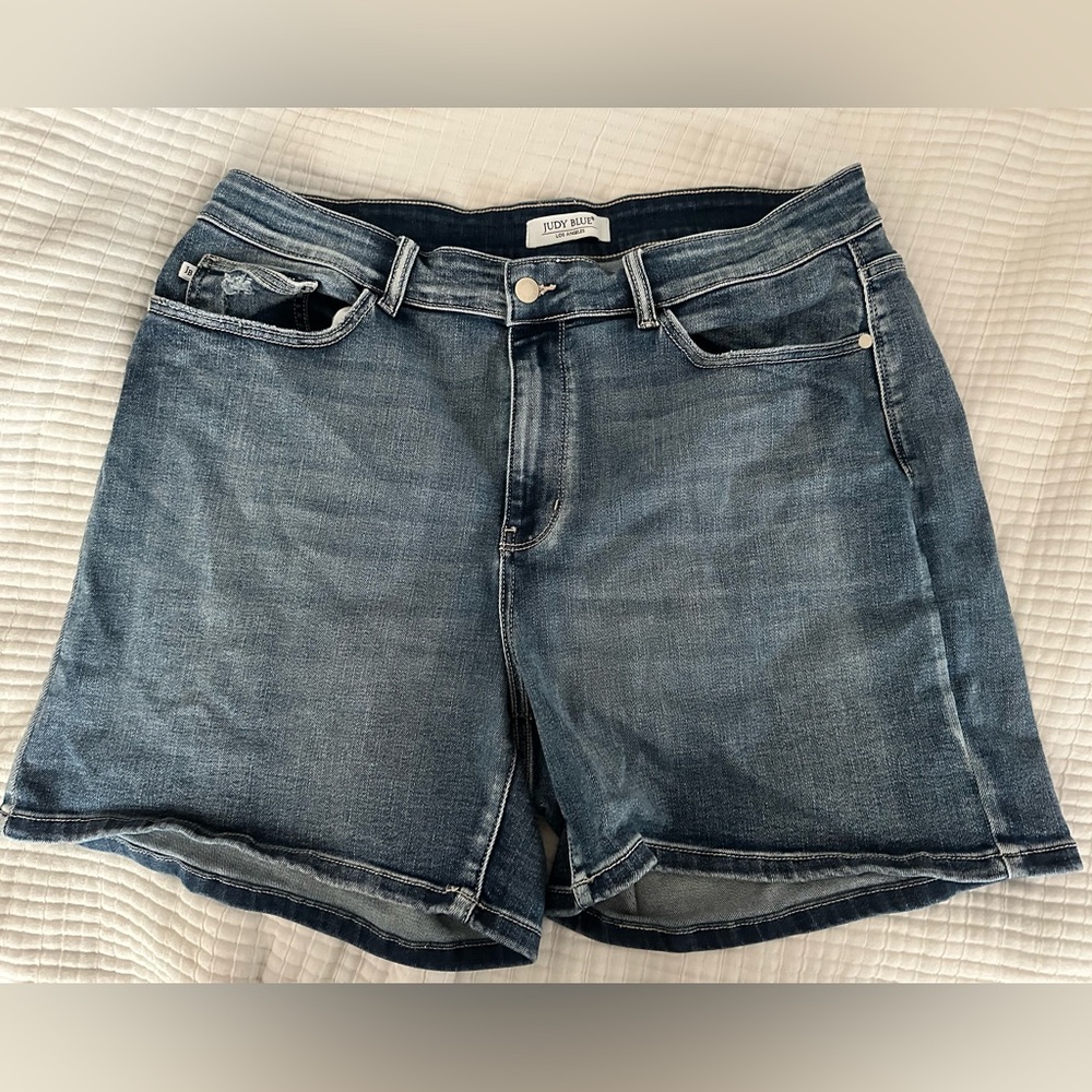 Just Blue Women's Blue Denim Shorts, size 3X